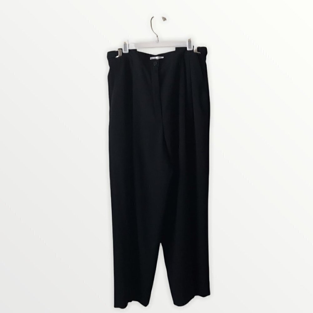 Vintage Liz Clairborne Petite Pleated with Side Buckle Ties Trousers